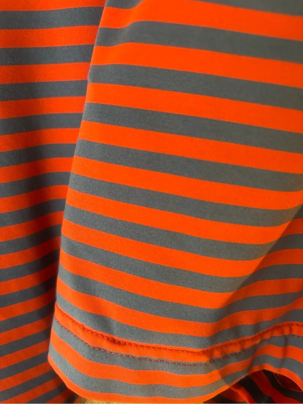 adidas Adipure Red and Navy Striped Men's Polo Shirt